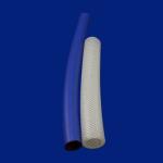 Flexible Reinforced Braided Hose , White Soft Silicone Tubing Chemical