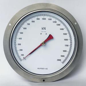 Wholesale 250mm Panel Mount Pressure Gauge 2000 KN SUS304 Axial Pressure Gauge from china suppliers