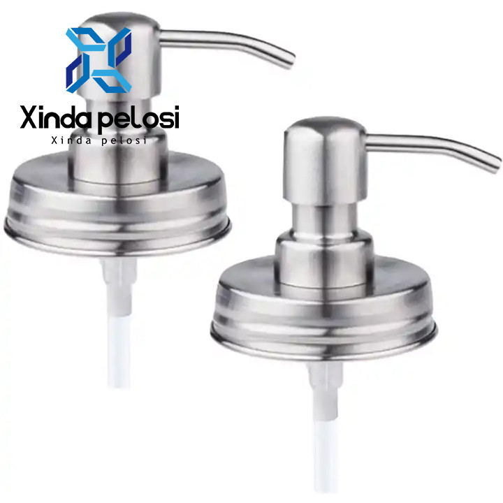 Stainless Steel Foaming Soap Dispenser Pumps Plastic Pump Silver Hotel Home Bathroom Mason Liquid