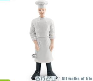 Wholesale People at Work Model Toy Chef Figure Pretend Professionals Figurines Career Figures Toys for Boys Girls Kids from china suppliers