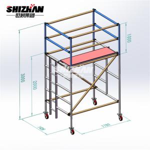 Wholesale OEM Catwalk Aluminium Mobile Scaffoldtower Cold Galvanization from china suppliers
