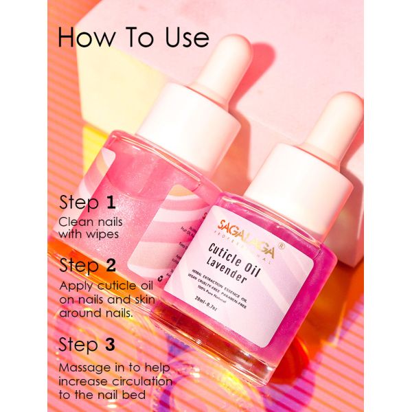 20ml Cuticle Oil Nail Revitalizing Hydrating Growth Oil with Jojoba Oil & Vitamin E for Nail Care