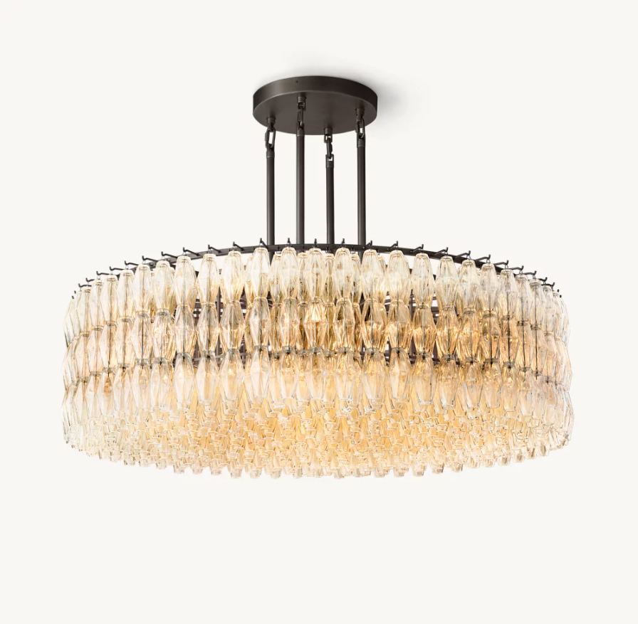 62'' Dining Room Crystal Chandeliers Modern 85-265 Volts