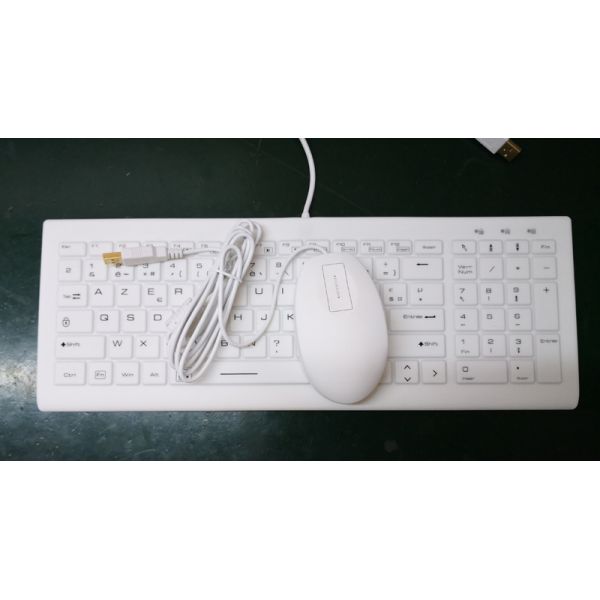 German washable lab industrial keyboard with 105 keys supporting hospital cleasers