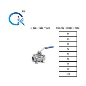 China Internal Thread Ball Valve , Handle Lock Through Ball Valve Stainless Steel on sale