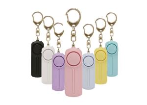 Wholesale 130db Personal Safety Alarms Keychain Self Defense Alarms For Girls Elderly With Led Light from china suppliers