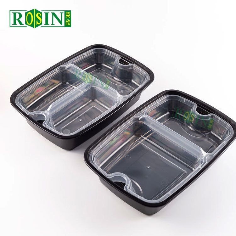 Customized Disposable Meal Prep Containers 2 Layer Snap On Lid For Hot Soup