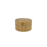 All Bamboo And Metal Aluminum Cans Portable Cream Jars Cosmetic Packaging