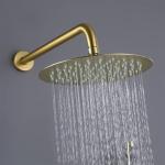 Ceiling Mount Bathroom Shower Faucets 12 Inch Shower Head With Handheld Gold