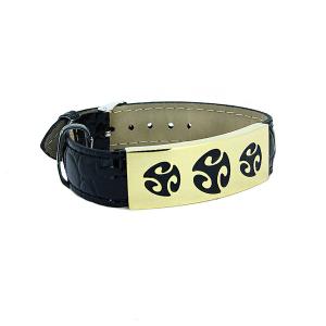 Wholesale Europ American Fashion Trendy Stainless Steel Geniune PU Leather Bracelet Bangle LBL01 from china suppliers