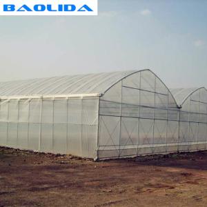 Wholesale Large Steel Frame High Tunnel Double Film Double Arch 4.5m Multi Span Greenhouse from china suppliers