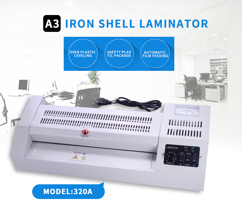 A3 Office Laminator Speed 600mm/Min Laminating 1mm Thickness For Sealing Paper