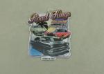 Die Stamped Souvenir Car Badge , Printing Fridge Badge With Magnet