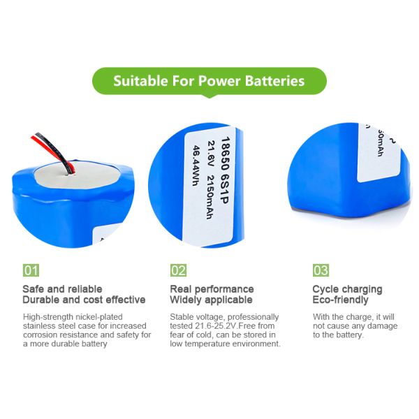 Wholesale Battery Wrap 18650 21.6 Volt 2150mah Rechargeable Lithium Ion Battery Pack