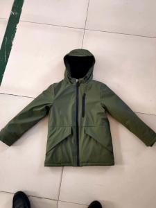 Wholesale Fashion Olive Outdoor Boys Heavy Winter Coat Polar Fleece Linning Keep Warm from china suppliers
