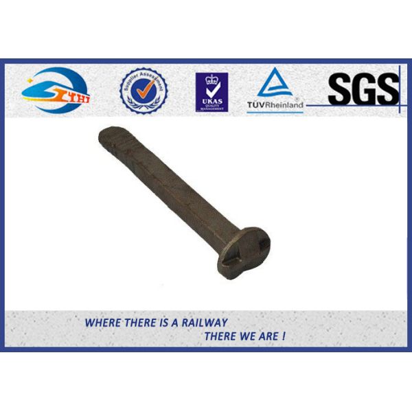 Offset Head Metal Fence Railroad Track Spikes / Rail Screw Spikes