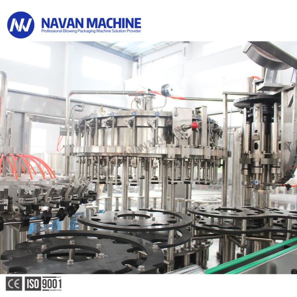 Automatic 24-24-8 Glass Bottle Carbonated Sparkling Drink Beer Filling Machine