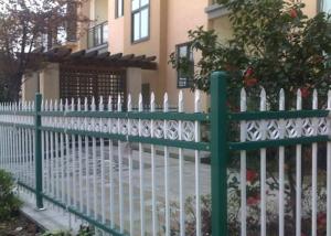 Wholesale Euro Style Tubular Zinc Steel Fence Powder Coated For School , Convenient Install from china suppliers