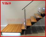 Steel Cable Stair VK72SC Handrail 304 Stainless Steel Aluminum Baluster Treed