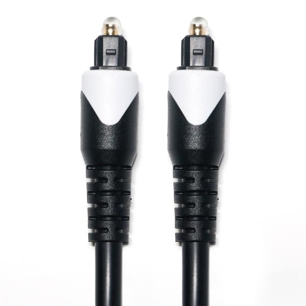 White&Toslink Digital Cable OD4.0 Optic Fiber Cable Plated LSZH PVC Shelter