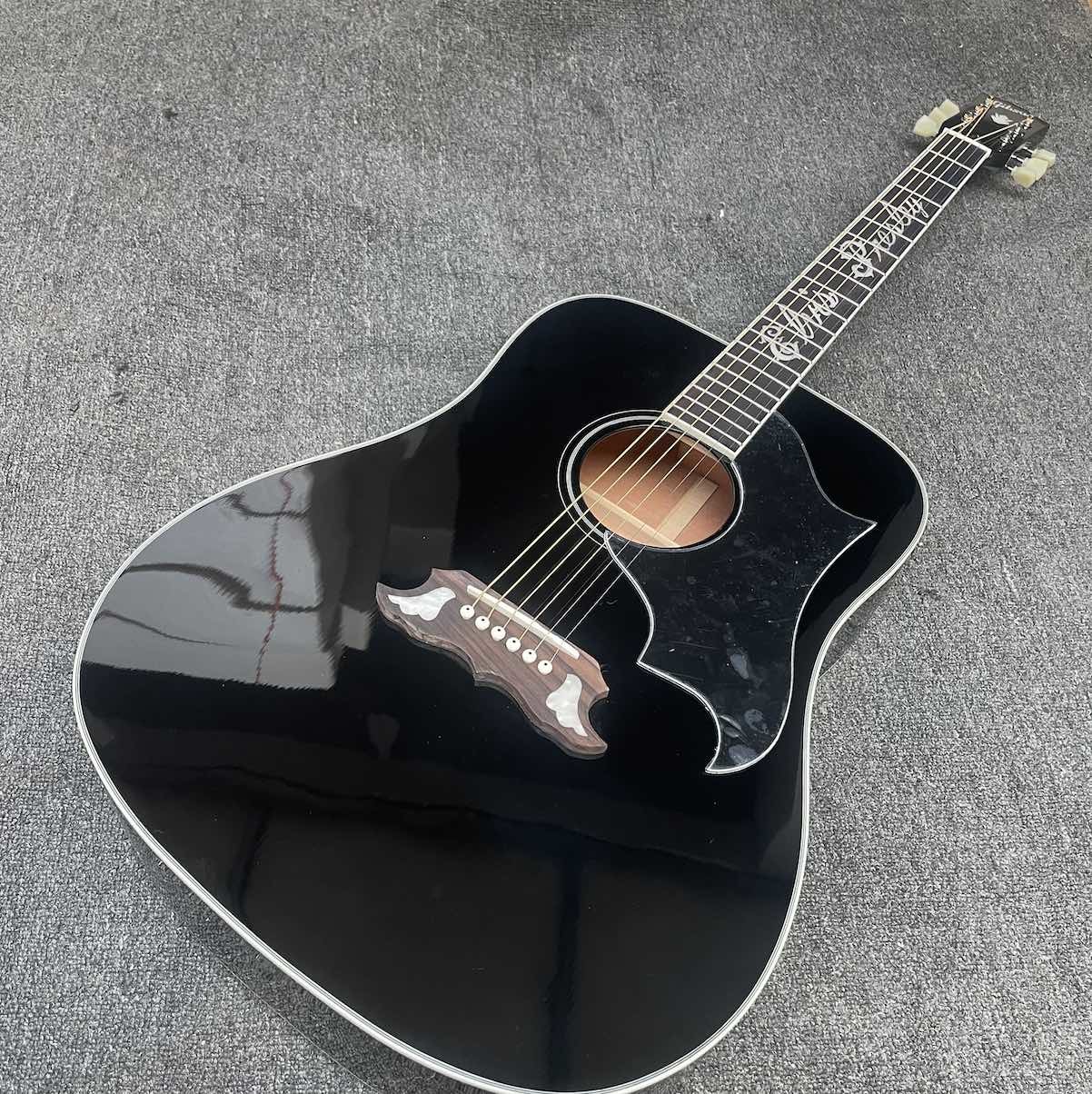 Custom GIBSON STYLE Elvis Presley Dove Acoustic Guitar