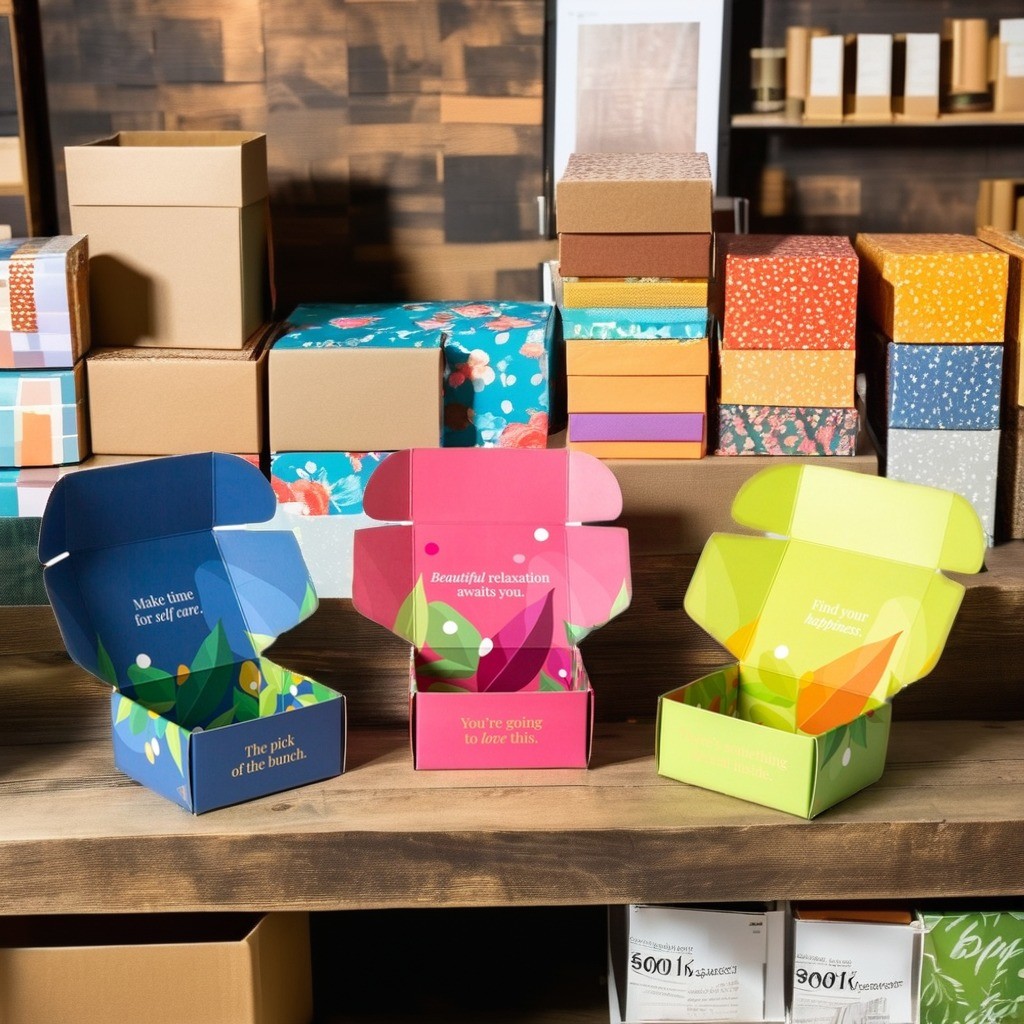 Custom Paper Gift Box Double Side Print Art Coated Skin CareTuck End Paper Box For Steamer