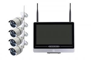Waterproof 4 Channel Wireless Cctv System , 4 Camera Cctv Kit  2.4G Wireless NVR