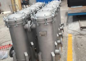 China SS Bag Filter Housing , Pressure Rating 150 Psi Industrial Bag Filter System on sale