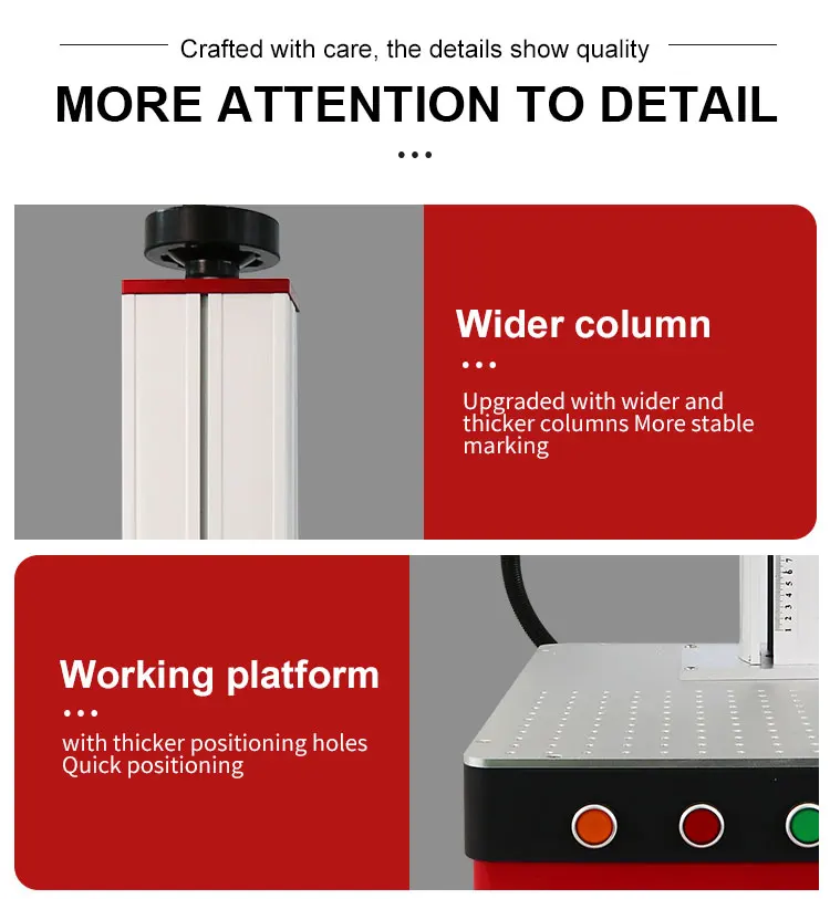 Desktop Mini Fiber Laser Marking Machine All In One MAX Raycus JPT 20W 30W 50W With Rotary Axis