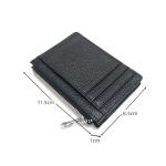 Fashion Style Tiding Women Custom Logo Color Saffiano Leather Card Holder Slim