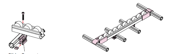 Plastic Coated Aluminum Pipe Rack Accessories Aluminum Board Holder in Light and Clean