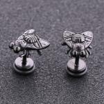 Unique stud earrings animal shape black stud earrings on hot sale