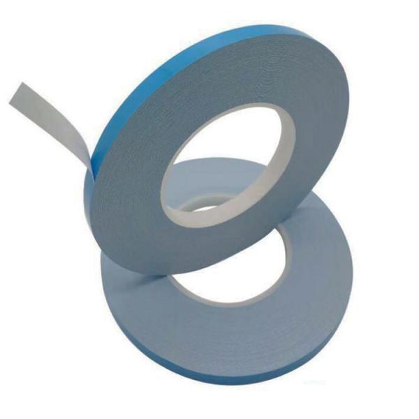 Quality Double Sided Silicone Adhesive Transfer Tape Blue Cooling Insulation Thermal Conductive for sale