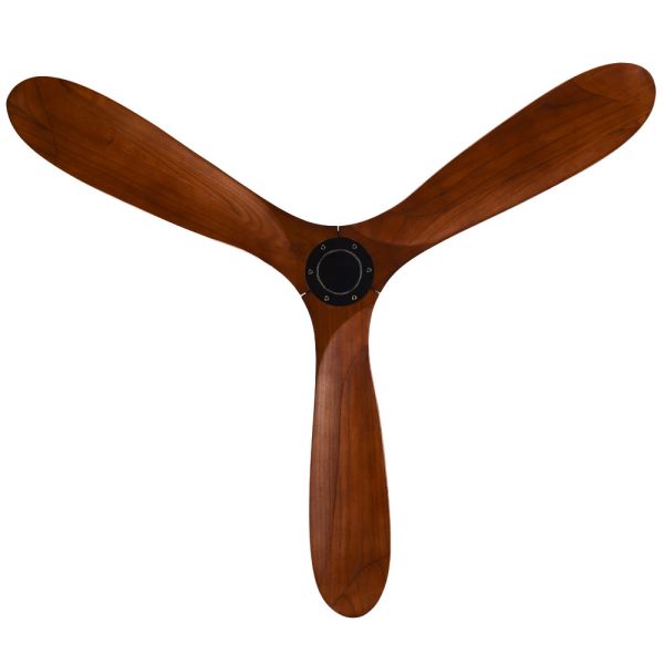 56in Wood 3 Blade Ceiling Fan ECO Black And Wood Ceiling Fan