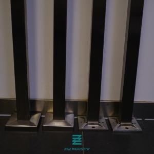 Wholesale Satin / Mirror Finish Metal Railing Posts For Stairs / Terrace / Balustrades from china suppliers