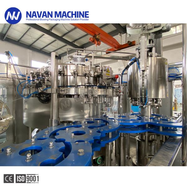 6000-8000BPH Glass Bottle Carbonated Sparkling Drink 3 In 1 Filling Machine