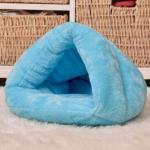 Triangle Cat Bed Dog House Pet House Winter Warm Semi Closed Slippers Pet