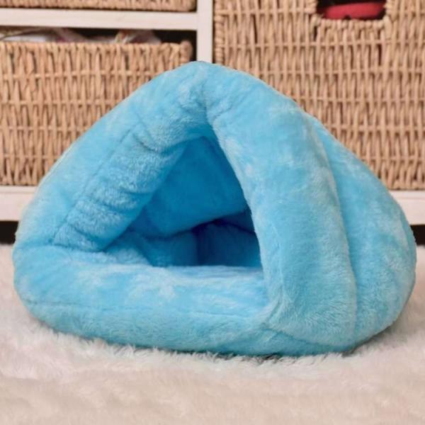 Triangle Cat Bed Dog House Pet House Winter Warm Semi Closed Slippers Pet
