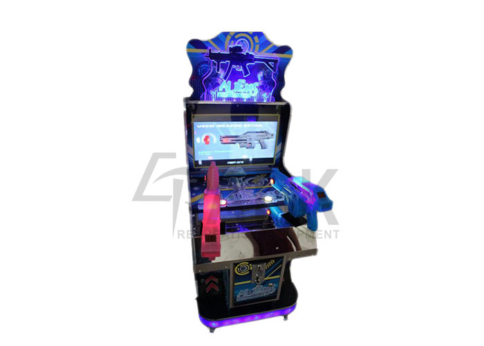 English Version Kids Coin Operated Game Machine , Gun Strick Shooting Games