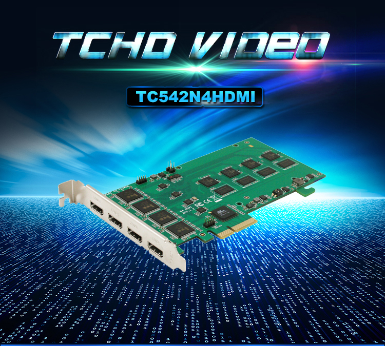 1080P60 HDMIx4 Video Capture Card for Real Time Live Streaming and Video Conference