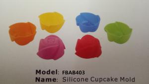 Wholesale FBAB403 for wholesales BPA free flower heart star shapes silicone cupcake mold from china suppliers