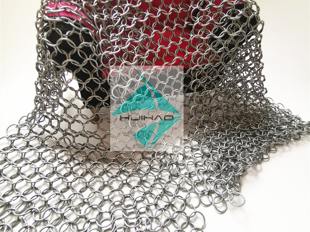 Round Ring Chainmail weave 1.2mm X 12mm Metal Ring Mesh Space Dividers