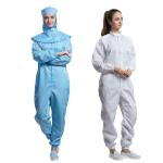 Long Sleeve Anti Static T Shirt ESD 2.5mm Cleanroom Hooded Work Pants