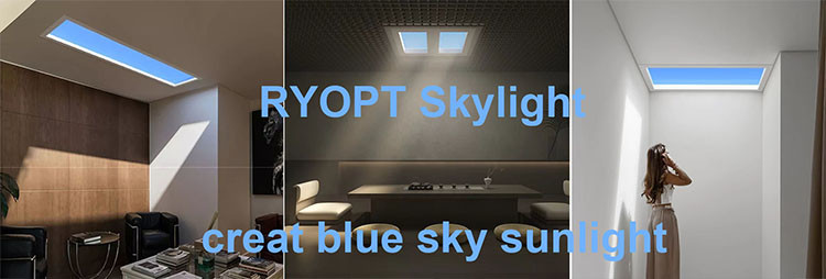 Smart Tuya Slim Artificial Skylight LED Blue Sky Ceiling Sunlight Panel