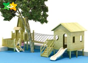 Wholesale Customized Wooden Playground Slide , Childrens White Wooden Slide Pe Board from china suppliers