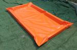 Aluminum 0.90mm PVC Tarpaulin Gasline Tank Spill Prevention 2Mx1M