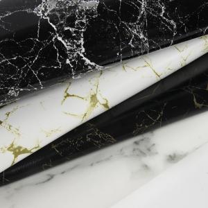 Wholesale 0.7mm Waterproof PU Synthetic Leather Faux Matte Marble Pattern from china suppliers