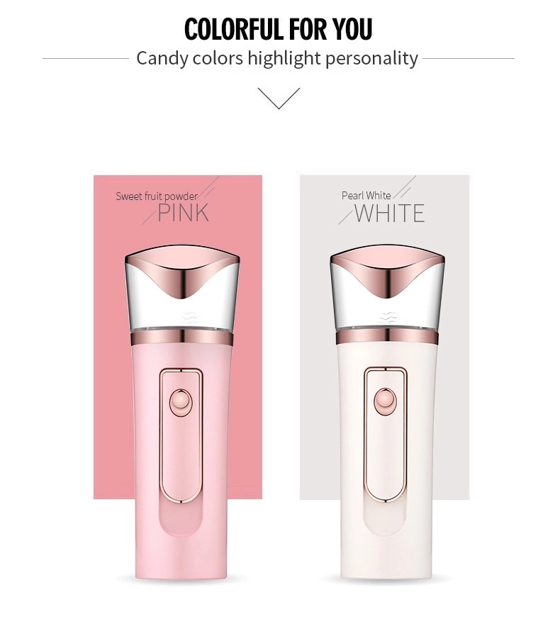 Nano Water Spray Mist With Power Bank Handy Facial Humidifier