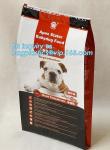 1.5kg 2.5kg 5kg flat bottom aluminum foil slider zipper pet dog food bag,