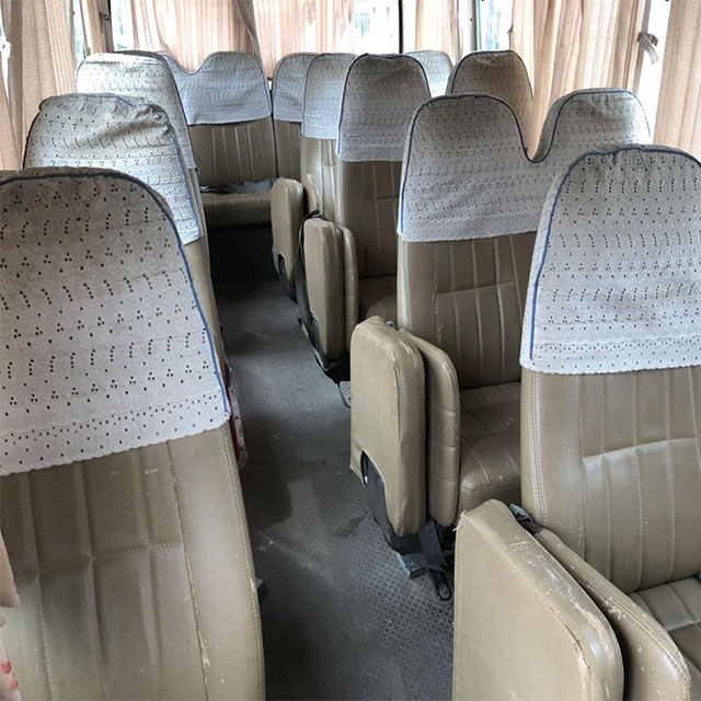 45000km Used Coaster Bus 7.01*2.03*2.75m 2nd Hand School Bus
